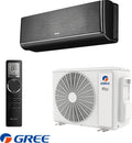 Gree Airy GWH12AVCXD-K6DNA1A Black indoor unit, outdoor unit and remote