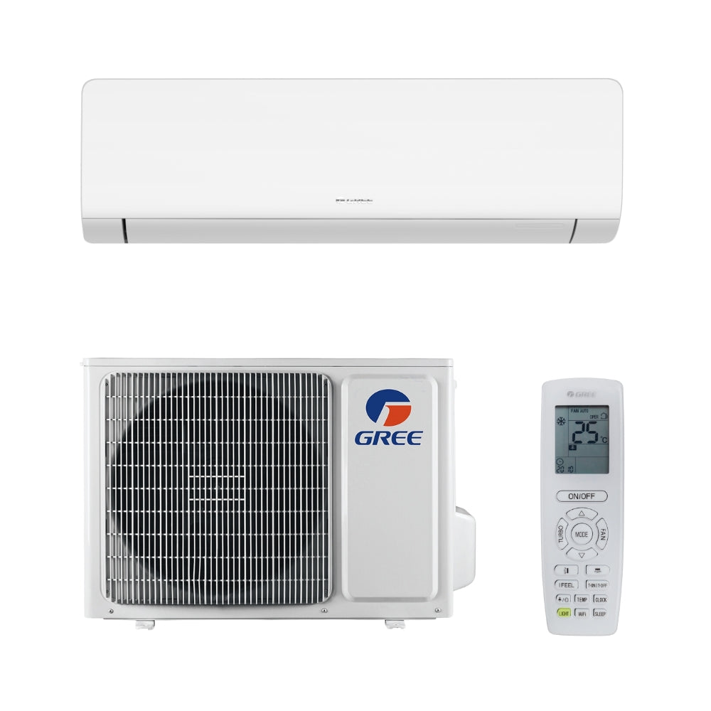 Gree Cosmo GWH24AWDXE-K6DNA3A indoor unit, outdoor unit and remote