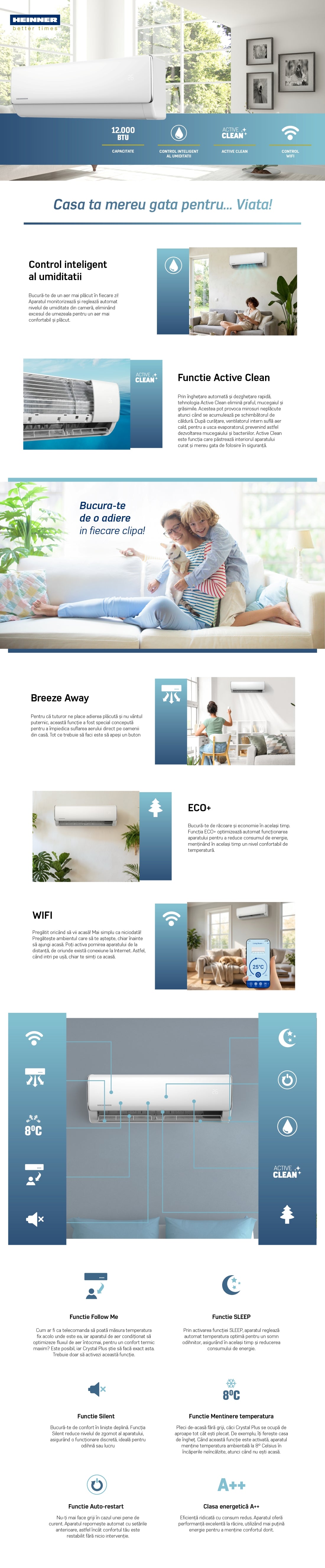 Heinner Crystal Plus HAC-CRP12WIFI++