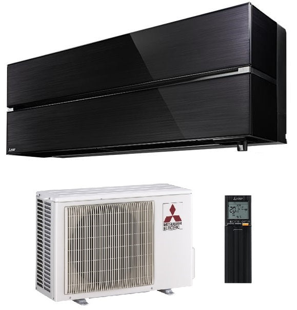 Mitsubishi Electric MSZ-LN50VGB MUZ-LN50VG Onyx Black with outdoor unit and remote